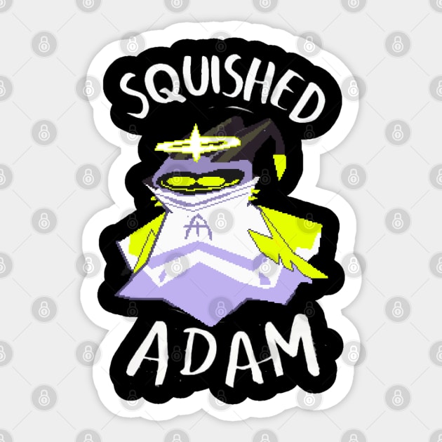 squished adam Sticker by travin_k